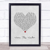 Gabriella Cilmi Warm This Winter Grey Heart Song Lyric Quote Print