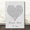 Grant Gustin Runnin' Home To You Grey Heart Song Lyric Quote Print