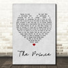 Madness The Prince Grey Heart Song Lyric Quote Print