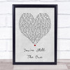 You're Still The One Shania Twain Grey Heart Song Lyric Quote Print