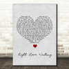 Richard Marx Right Here Waiting Grey Heart Song Lyric Quote Print