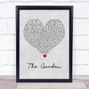 Take That The Garden Grey Heart Song Lyric Quote Print