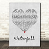 The Stone Roses Waterfall Grey Heart Song Lyric Quote Print
