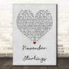Trembling Blue Stars November Starlings Grey Heart Song Lyric Quote Print