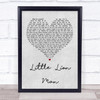 Mumford & Sons Little Lion Man Grey Heart Quote Song Lyric Print