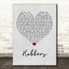 The 1975 Robbers Grey Heart Quote Song Lyric Print