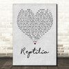 The Strokes Reptilia Grey Heart Quote Song Lyric Print