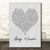 Donavon Frankenreiter Big Wave Grey Heart Song Lyric Print