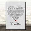 Ray LaMontagne Trouble Grey Heart Song Lyric Print