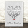 The Beatles Golden Slumbers Grey Heart Song Lyric Print