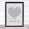 Van Morrison Days Like This Grey Heart Song Lyric Print
