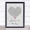 Adele Set Fire To The Rain Grey Heart Song Lyric Print