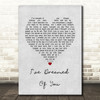 Barbra Streisand I've Dreamed Of You Grey Heart Song Lyric Print