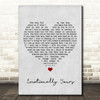 Bob Dylan Emotionally Yours Grey Heart Song Lyric Print