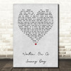 Bruce Springsteen Waitin' On A Sunny Day Grey Heart Song Lyric Print