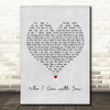 Chris Young Who I Am with You Grey Heart Song Lyric Print