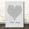 Damien Rice Older Chests Grey Heart Song Lyric Print