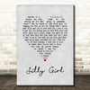 Descendents Silly Girl Grey Heart Song Lyric Print