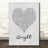 Echosmith Bright Grey Heart Song Lyric Print