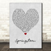Eric Church Springsteen Grey Heart Song Lyric Print