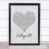 Jack Savoretti Catapult Grey Heart Song Lyric Print