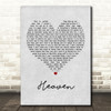 Kane Brown Heaven Grey Heart Song Lyric Print