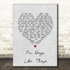 Matt Monro On Days Like These Grey Heart Song Lyric Print