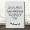 Michael McDonald Peace Grey Heart Song Lyric Print
