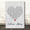 Paul McCartney Calico Skies Grey Heart Song Lyric Print