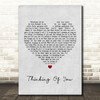 Paul Weller Thinking Of You Grey Heart Song Lyric Print