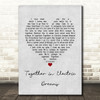 Philip Oakey & Giorgio Moroder Together in Electric Dreams Grey Heart Lyric Print