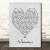 Woman John Lennon Grey Heart Song Lyric Quote Print
