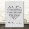 The Beatles Till There Was You Grey Heart Song Lyric Print