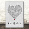 Bon Jovi Bed Of Roses Grey Heart Song Lyric Quote Print