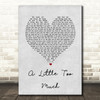 Shawn Mendes A Little Too Much Grey Heart Song Lyric Quote Print