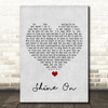 James Blunt Shine On Grey Heart Song Lyric Print