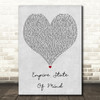 Jay-Z feat Alicia Keys Empire State Of Mind Grey Heart Song Lyric Print