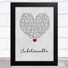 Josh Gracin Unbelievable Grey Heart Song Lyric Music Art Print