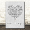 Patti Smith Because The Night Grey Heart Song Lyric Music Art Print