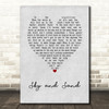Paul Kalkbrenner Sky and Sand Grey Heart Song Lyric Music Art Print