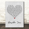 Simply Red Beside You Grey Heart Song Lyric Music Art Print