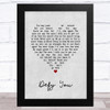 The Offspring Defy You Grey Heart Song Lyric Music Art Print