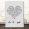 Thomas Rhett Be A Light Grey Heart Song Lyric Music Art Print