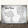 Fine Young Cannibals Good Thing Man Lady Couple Grey Song Lyric Print