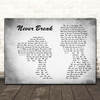 John Legend Never Break Man Lady Couple Grey Song Lyric Print