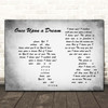 Mary Costa and Bill Shirley Once Upon a Dream Man Lady Couple Grey Song Lyric Print