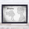 Slade Everyday Man Lady Couple Grey Song Lyric Print