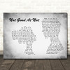 Morgan Wallen Not Good At Not Man Lady Couple Grey Song Lyric Wall Art Print