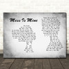 Vance Joy Mess Is Mine Man Lady Couple Grey Song Lyric Wall Art Print