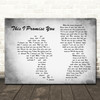 Anthem Lights This I Promise You Man Lady Couple Grey Song Lyric Quote Music Print